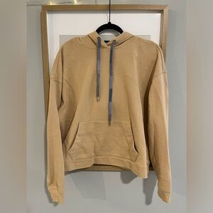 Madewell Tan Sweatshirt Relaxed Fit Cotton Blend Size Large